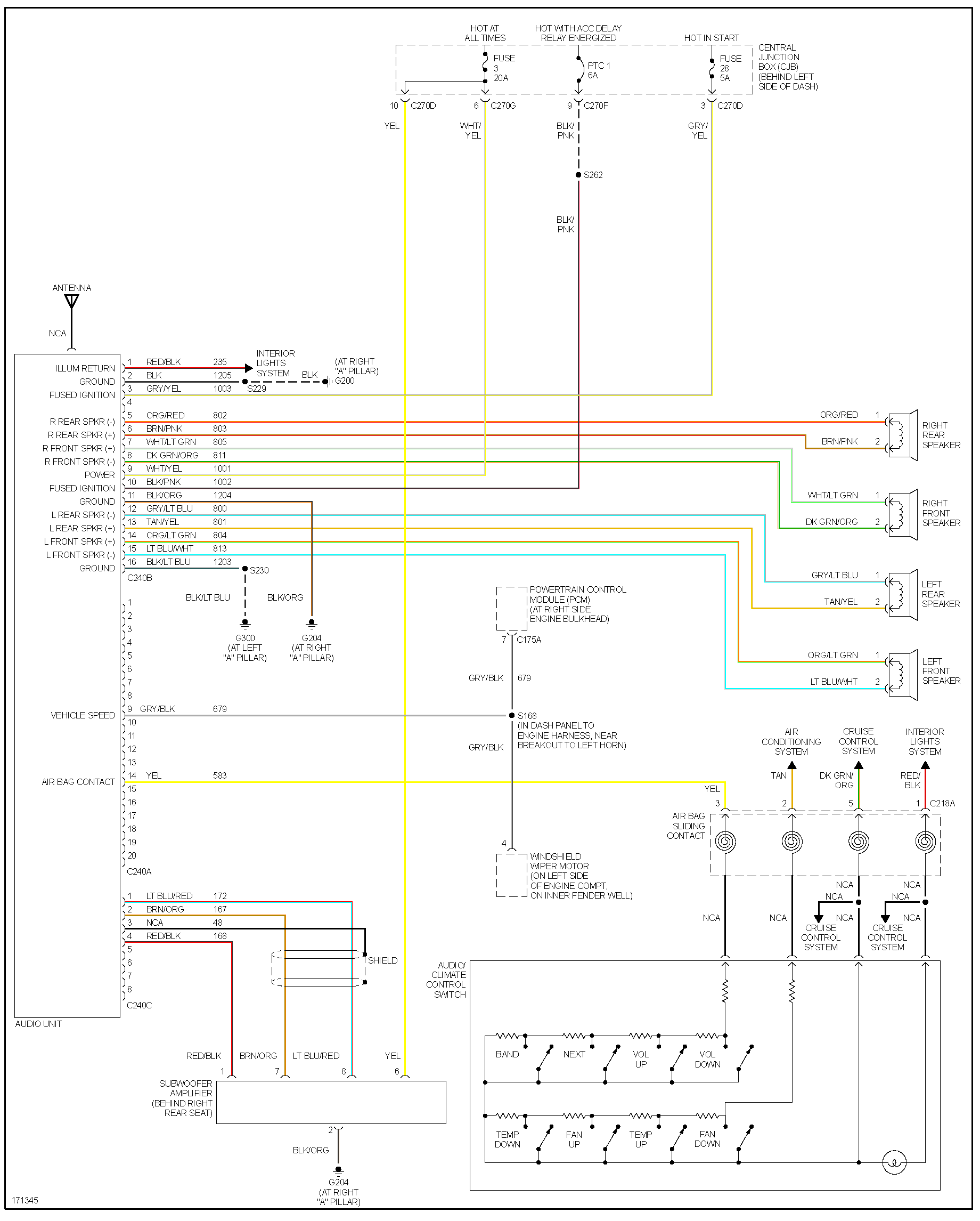 2003 Ford Explorer Radio Wiring Diagram Onesed